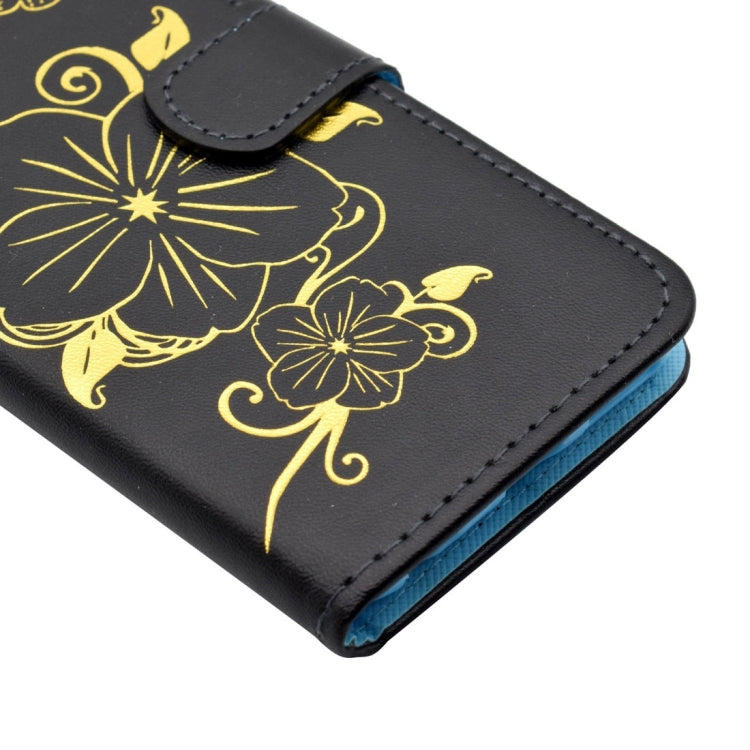 For Galaxy A3 (2016) / A310 Bronzing Butterfly Pattern Horizontal Flip PU Leather Case with Holder & Card Slots & Wallet