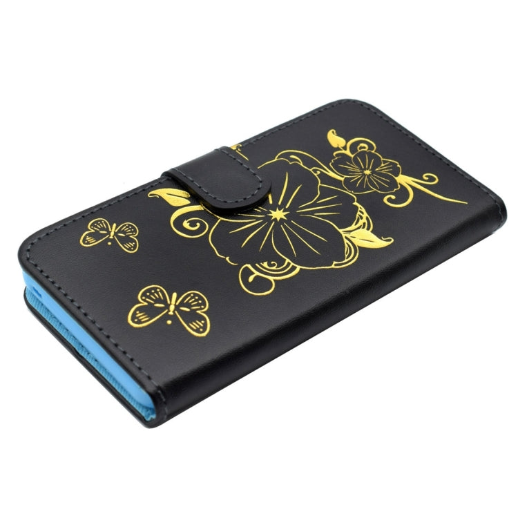 For Galaxy A5 (2016) / A510 Bronzing Butterfly Pattern Horizontal Flip PU Leather Case with Holder & Card Slots & Wallet