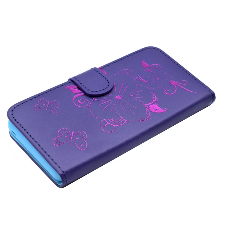 For Galaxy A5 (2016) / A510 Bronzing Butterfly Pattern Horizontal Flip PU Leather Case with Holder & Card Slots & Wallet