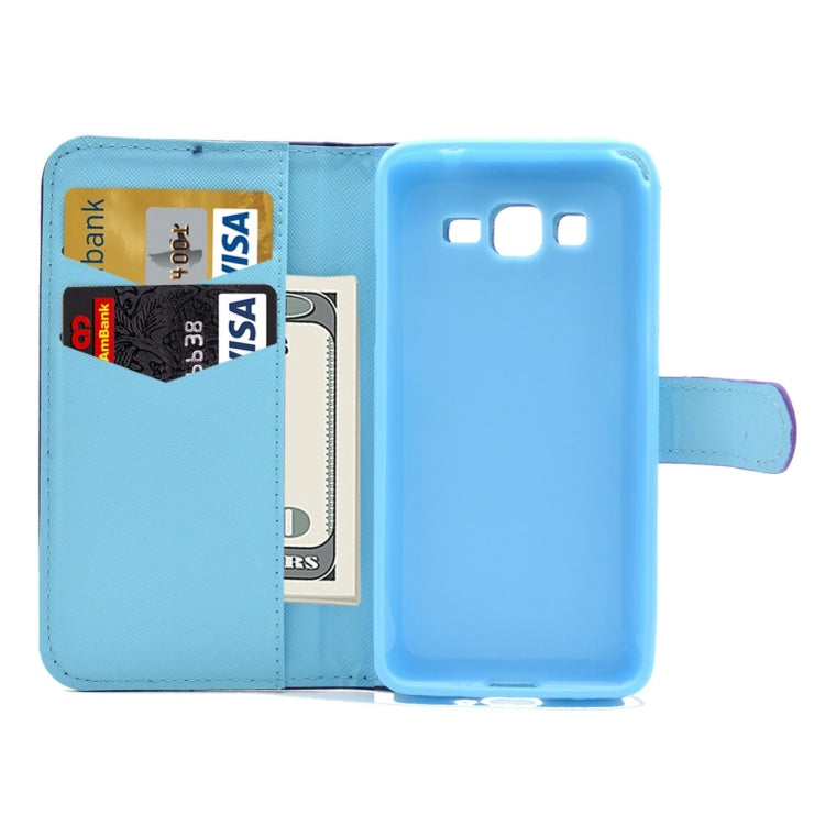 For Galaxy Grand Prime / G530 Bronzing Butterfly Pattern Horizontal Flip PU Leather Case with Holder & Card Slots & Wallet