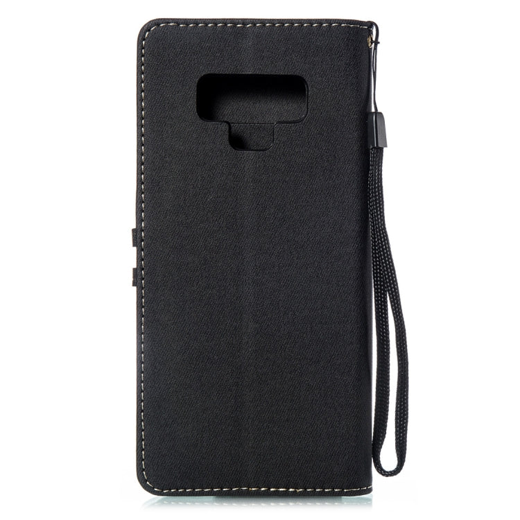 Splicing Embossed Female Style Horizontal Flip Leather Case for Galaxy Note9 , with Holder & Card Slots & Wallet & Lanyard