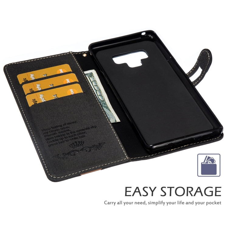 Splicing Embossed Female Style Horizontal Flip Leather Case for Galaxy Note9 , with Holder & Card Slots & Wallet & Lanyard