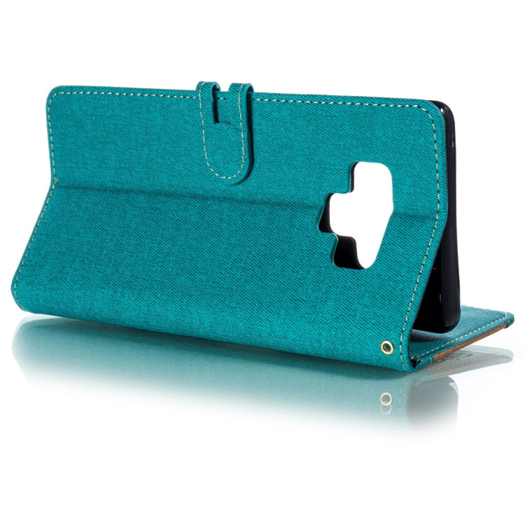 Splicing Embossed Female Style Horizontal Flip Leather Case for Galaxy Note9 , with Holder & Card Slots & Wallet & Lanyard