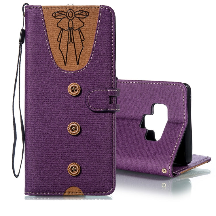 Splicing Embossed Female Style Horizontal Flip Leather Case for Galaxy Note9 , with Holder & Card Slots & Wallet & Lanyard