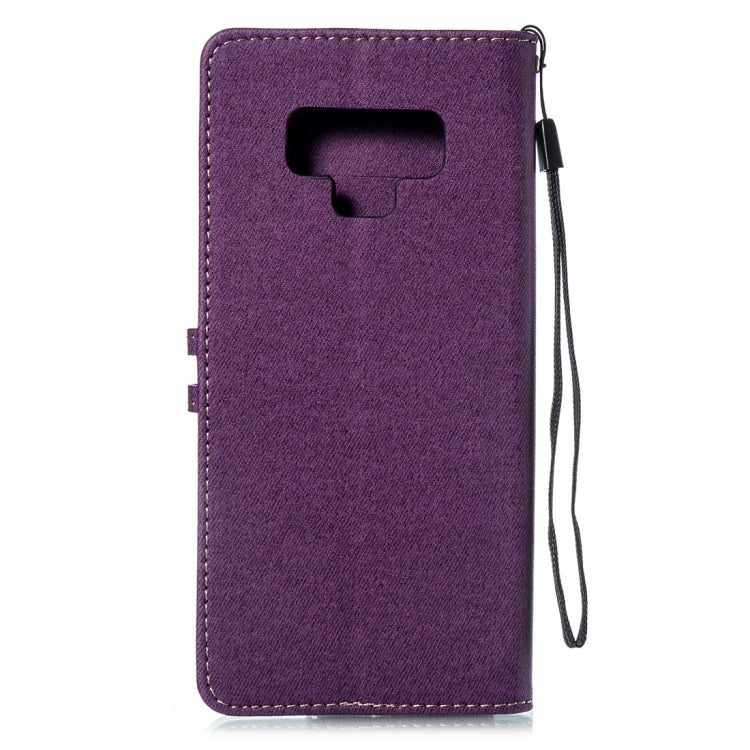 Splicing Embossed Female Style Horizontal Flip Leather Case for Galaxy Note9 , with Holder & Card Slots & Wallet & Lanyard