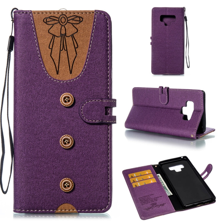 Splicing Embossed Female Style Horizontal Flip Leather Case for Galaxy Note9 , with Holder & Card Slots & Wallet & Lanyard