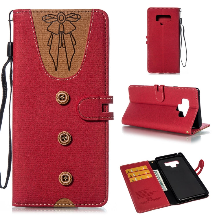 Splicing Embossed Female Style Horizontal Flip Leather Case for Galaxy Note9 , with Holder & Card Slots & Wallet & Lanyard