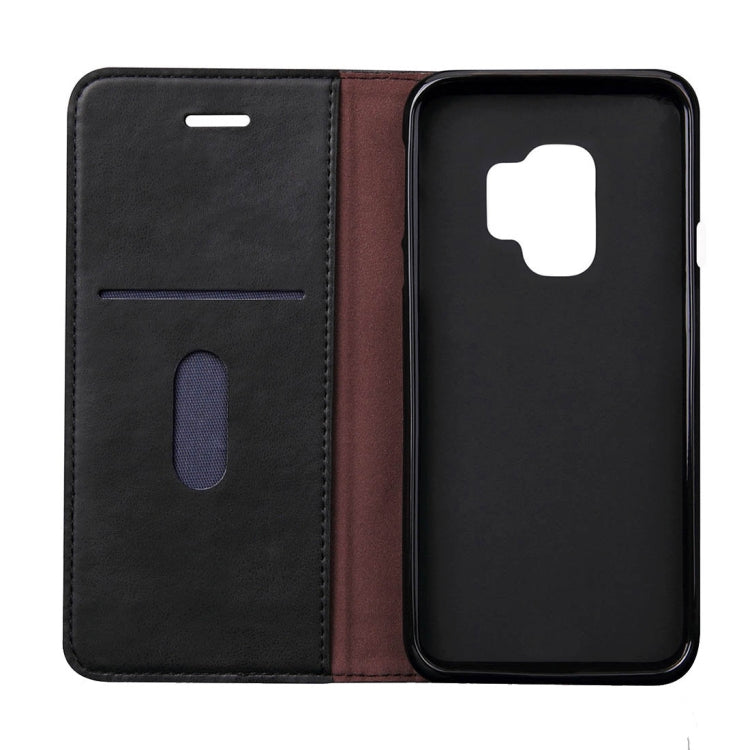 For Galaxy S9 Retro Crazy Horse Texture Casual Style with Absorption Horizontal Flip Leather Case with Holder & Card Slots & Wallet