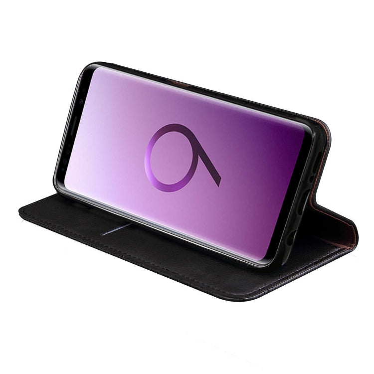 For Galaxy S9 Retro Crazy Horse Texture Casual Style with Absorption Horizontal Flip Leather Case with Holder & Card Slots & Wallet