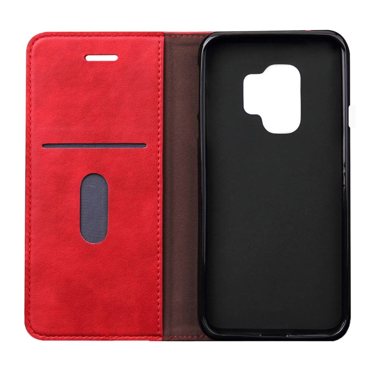 For Galaxy S9 Retro Crazy Horse Texture Casual Style with Absorption Horizontal Flip Leather Case with Holder & Card Slots & Wallet