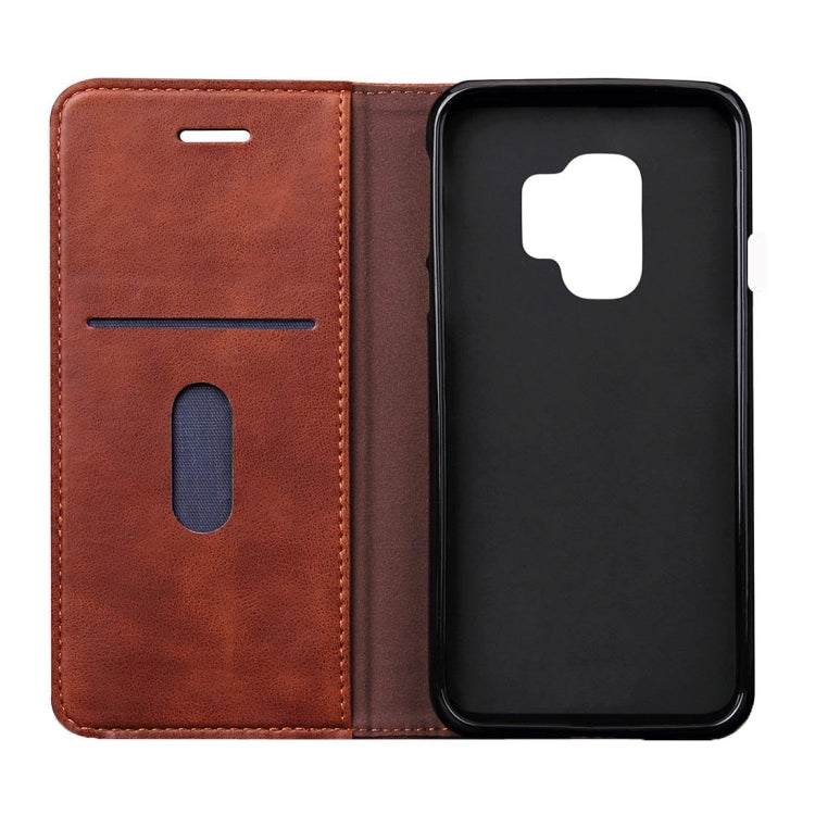 For Galaxy S9 Retro Crazy Horse Texture Casual Style with Absorption Horizontal Flip Leather Case with Holder & Card Slots & Wallet
