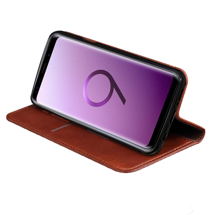 For Galaxy S9 Retro Crazy Horse Texture Casual Style with Absorption Horizontal Flip Leather Case with Holder & Card Slots & Wallet