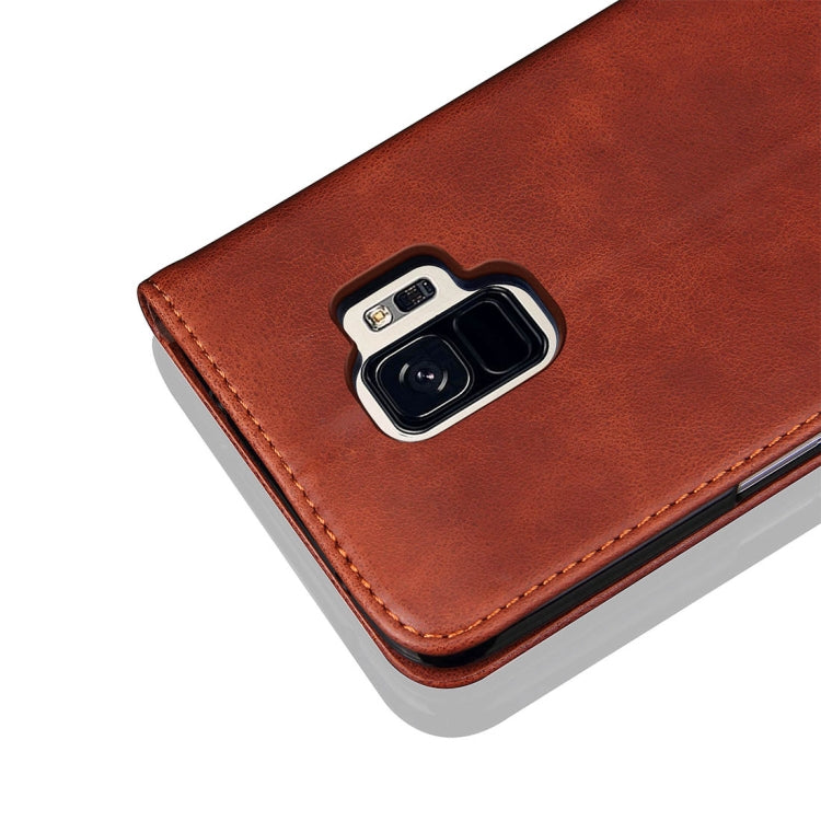 For Galaxy S9 Retro Crazy Horse Texture Casual Style with Absorption Horizontal Flip Leather Case with Holder & Card Slots & Wallet