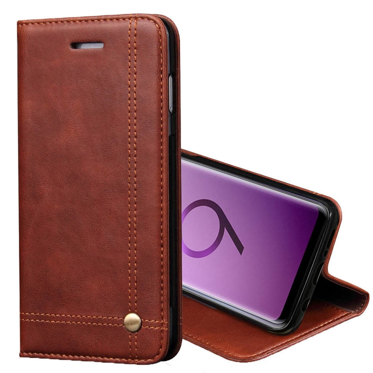 For Galaxy S9 Retro Crazy Horse Texture Casual Style with Absorption Horizontal Flip Leather Case with Holder & Card Slots & Wallet