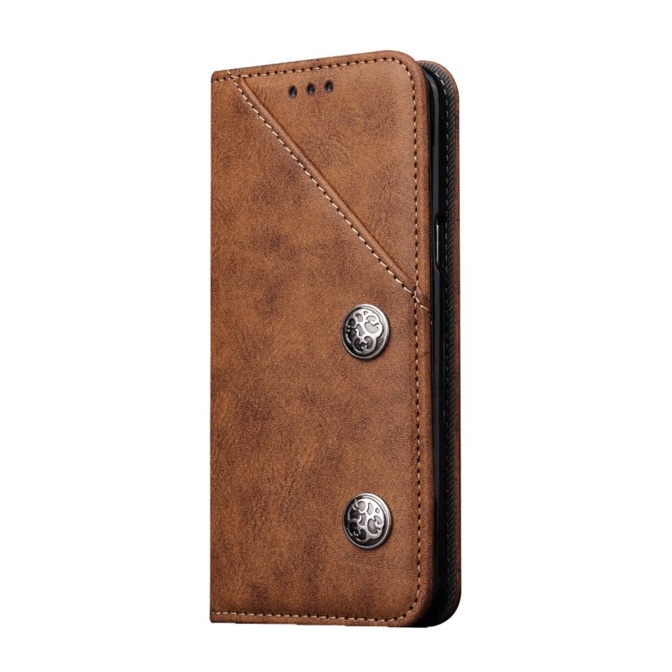 For Galaxy S9 Bronze Texture Casual Style with Absorption Horizontal Flip Leather Case with Holder & Card Slots(Brown)