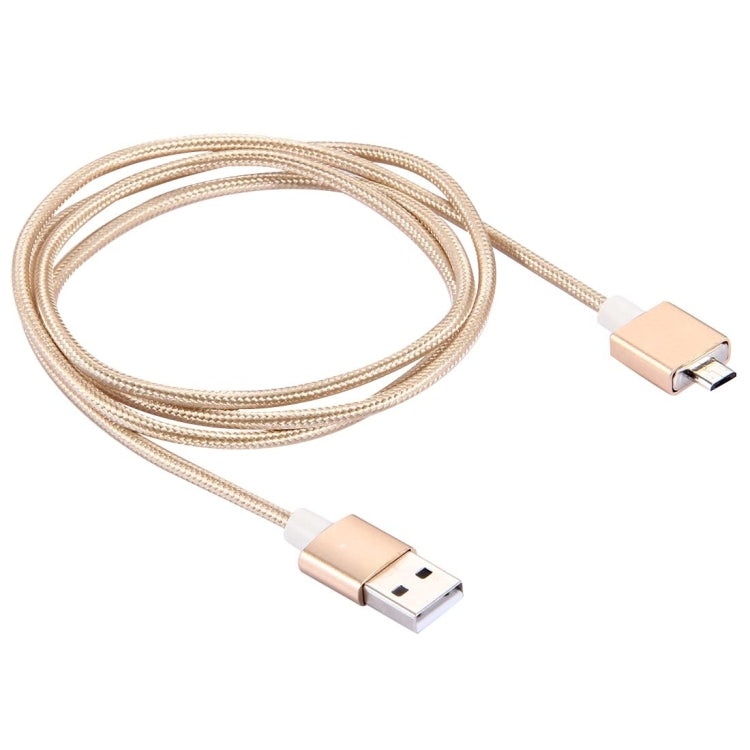 1m Weave Style 2A Magnetic Micro USB to USB 2.0 Data Sync Charging Cable, For Samsung, Xiaomi, Huawei, LG, HTC and Other Smartphone