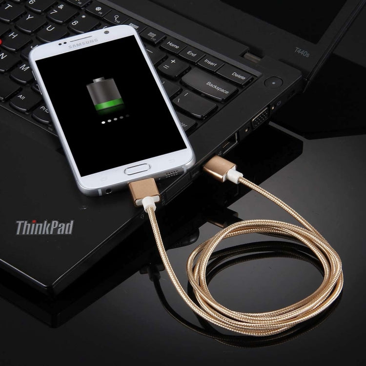 1m Weave Style 2A Magnetic Micro USB to USB 2.0 Data Sync Charging Cable, For Samsung, Xiaomi, Huawei, LG, HTC and Other Smartphone