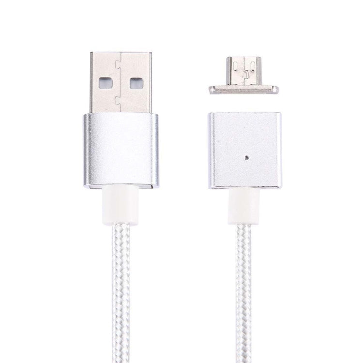 1m Weave Style 2A Magnetic Micro USB to USB 2.0 Data Sync Charging Cable, For Samsung, Xiaomi, Huawei, LG, HTC and Other Smartphone