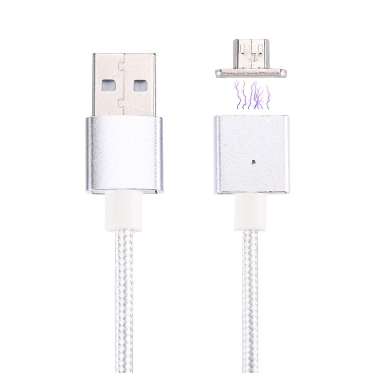 1m Weave Style 2A Magnetic Micro USB to USB 2.0 Data Sync Charging Cable, For Samsung, Xiaomi, Huawei, LG, HTC and Other Smartphone