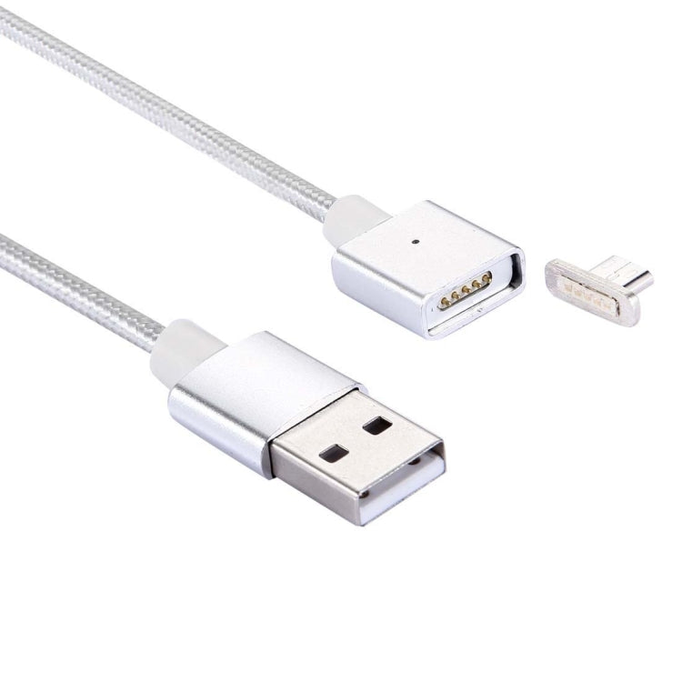 1m Weave Style 2A Magnetic Micro USB to USB 2.0 Data Sync Charging Cable, For Samsung, Xiaomi, Huawei, LG, HTC and Other Smartphone