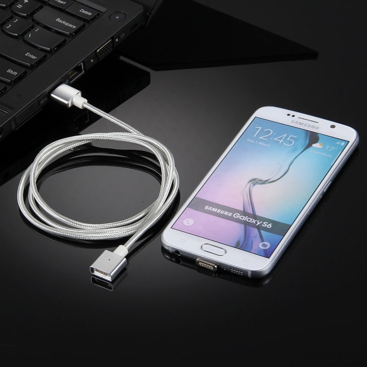 1m Weave Style 2A Magnetic Micro USB to USB 2.0 Data Sync Charging Cable, For Samsung, Xiaomi, Huawei, LG, HTC and Other Smartphone