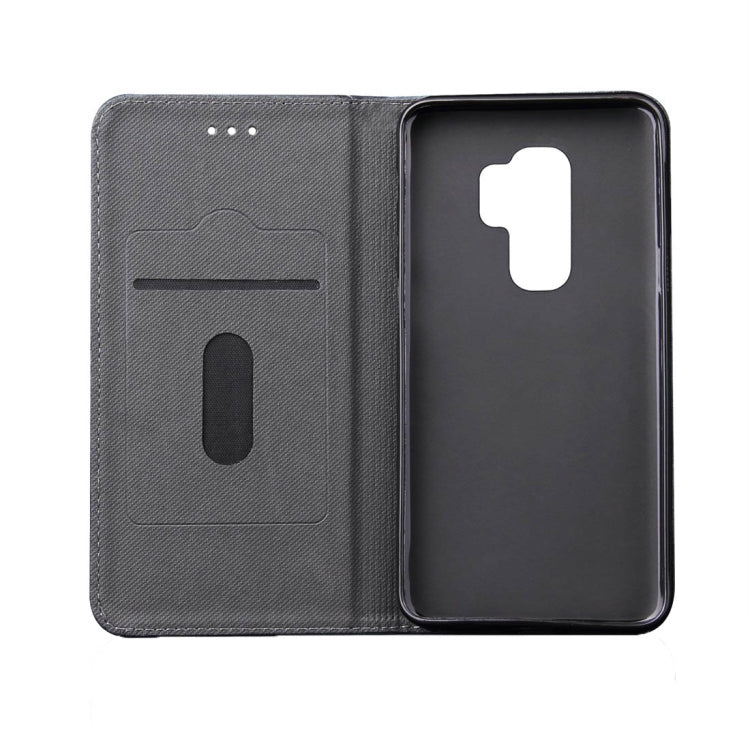 For Galaxy S9+ Bronze Texture Casual Style with Absorption Horizontal Flip Leather Case with Holder & Card Slots(Brown)