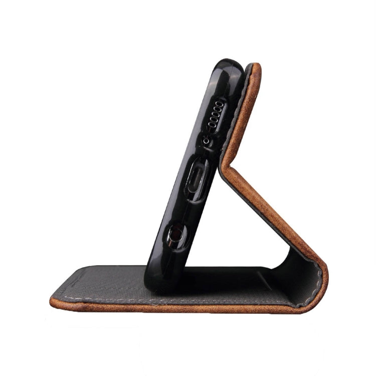 For Galaxy S9+ Bronze Texture Casual Style with Absorption Horizontal Flip Leather Case with Holder & Card Slots(Brown)