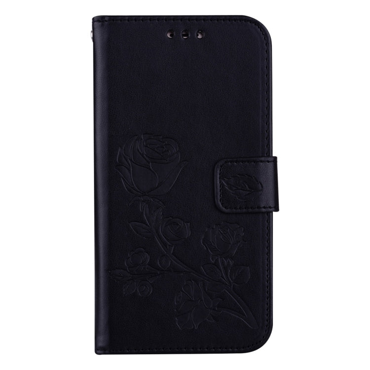 For Galaxy J3 (2017) / J330 (EU Version) Roses Pressed Flower Pattern Horizontal Flip Leather Case with Holder & Card Slots & Wallet