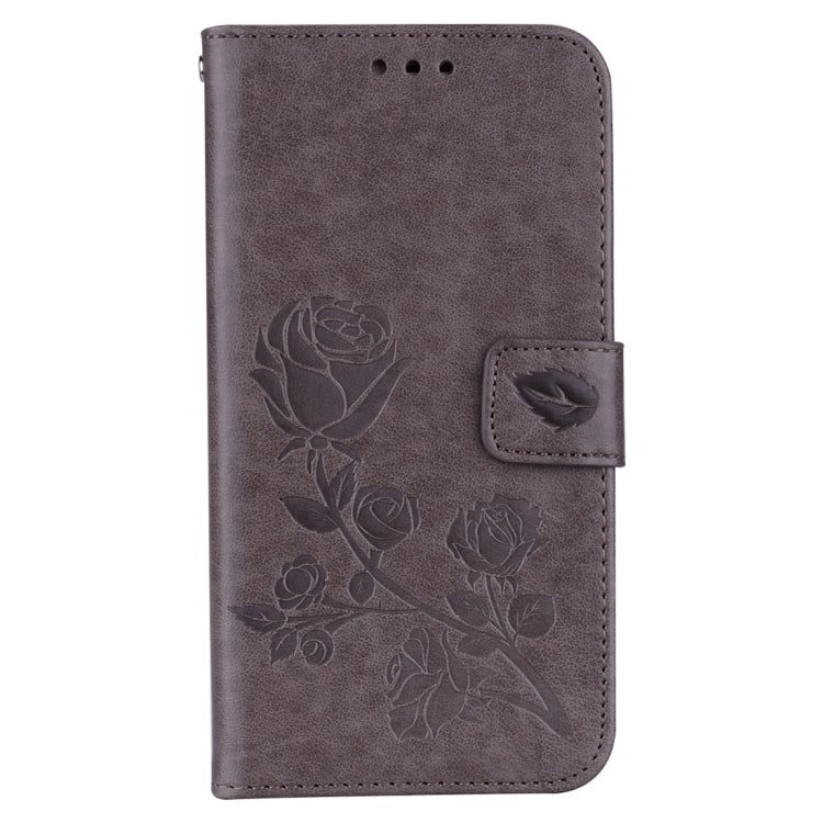 For Galaxy J3 (2017) / J330 (EU Version) Roses Pressed Flower Pattern Horizontal Flip Leather Case with Holder & Card Slots & Wallet