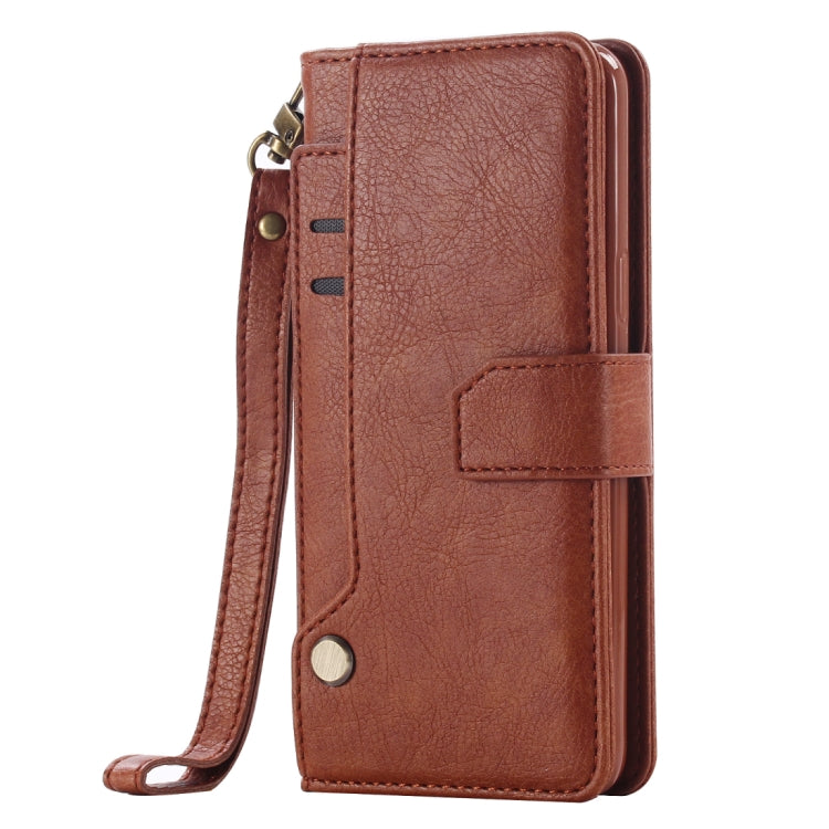 For Galaxy S9+ Retro Imitation Cowhide Texture Horizontal Flip Leather Case with Holder & Card Slots & Wallet(Brown)