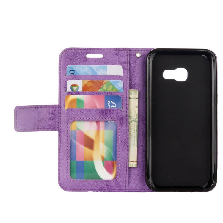 For Galaxy A3 (2017) Mandragora Pattern Diamond Encrusted Horizontal Flip Leather Case with Card Slot & Holder & Wallet & Lanyard