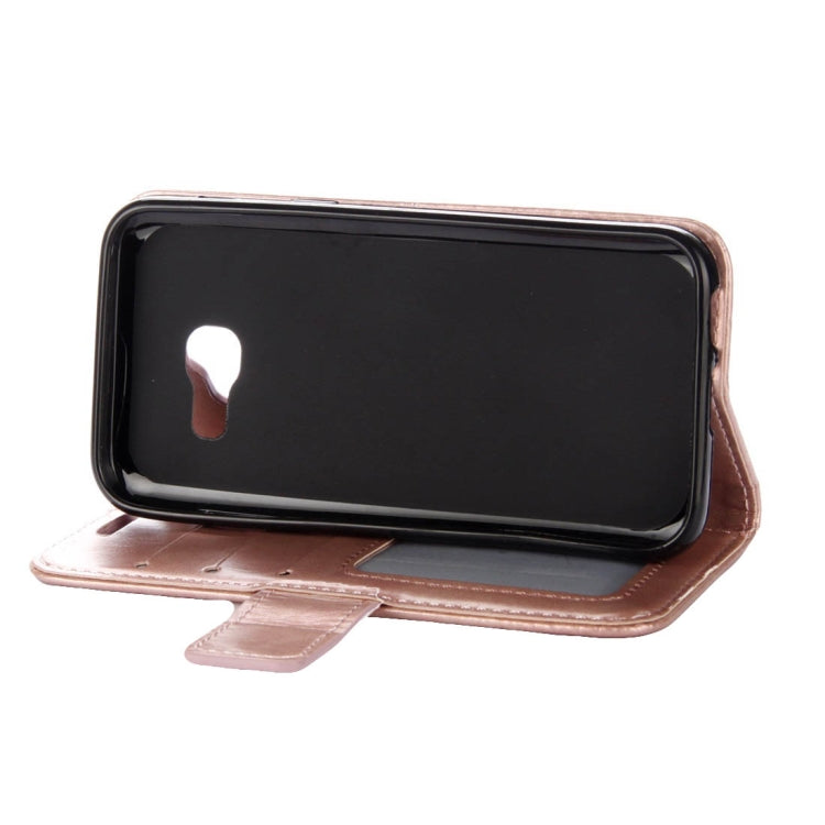 For Galaxy A3 (2017) Mandragora Pattern Diamond Encrusted Horizontal Flip Leather Case with Card Slot & Holder & Wallet & Lanyard