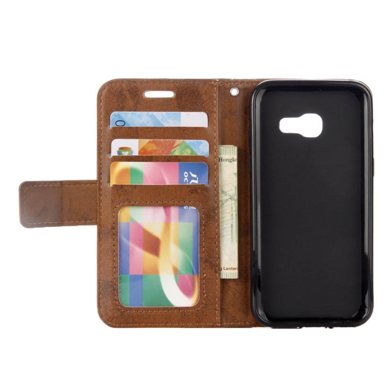 For Galaxy A3 (2017) Mandragora Pattern Diamond Encrusted Horizontal Flip Leather Case with Card Slot & Holder & Wallet & Lanyard