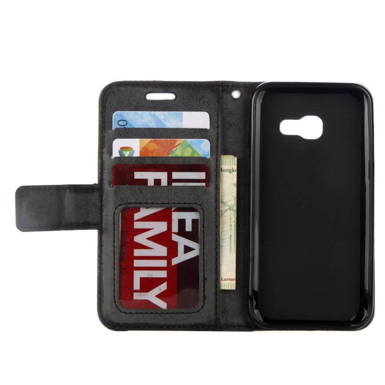 For Galaxy A5 (2017) Mandragora Pattern Diamond Encrusted Horizontal Flip Leather Case with Card Slot & Holder & Wallet & Lanyard