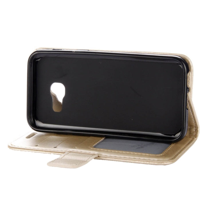 For Galaxy A5 (2017) Mandragora Pattern Diamond Encrusted Horizontal Flip Leather Case with Card Slot & Holder & Wallet & Lanyard