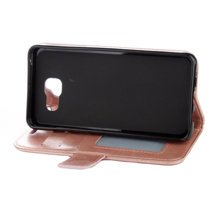 For Galaxy A3 (2016) / A310 Mandragora Pattern Diamond Encrusted Horizontal Flip Leather Case with Card Slot & Holder & Wallet & Lanyard
