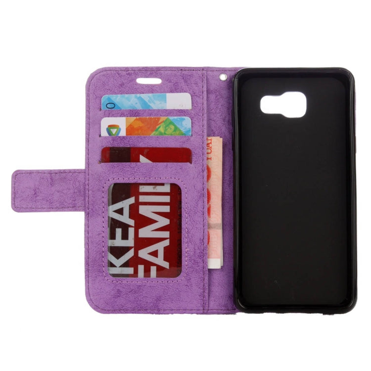 For Galaxy A5 (2016) / A510 Mandragora Pattern Diamond Encrusted Horizontal Flip Leather Case with Card Slot & Holder & Wallet & Lanyard