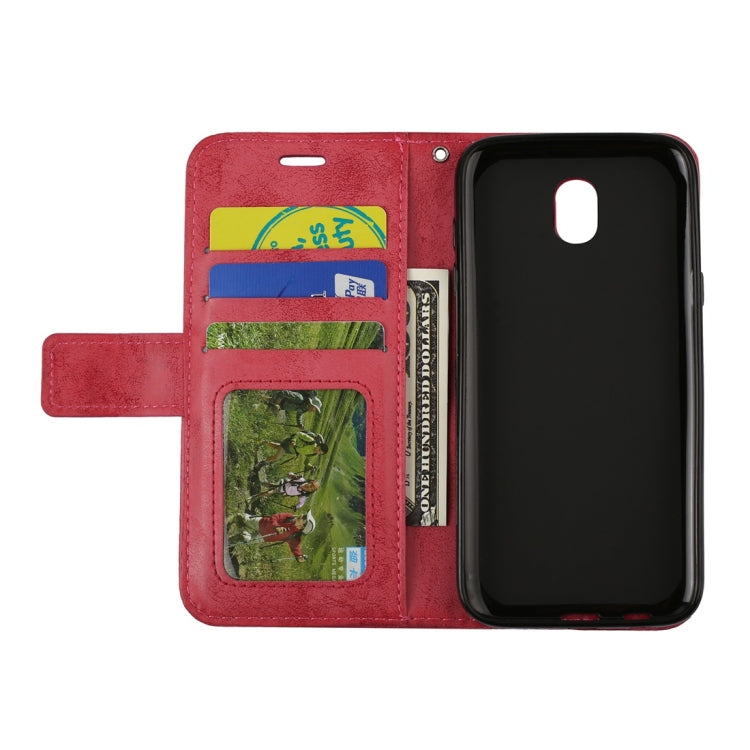 For Galaxy J3 (2017) (EU Version) Mandragora Pattern Diamond Encrusted Horizontal Flip Leather Case with Card Slot & Holder & Wallet & Lanyard