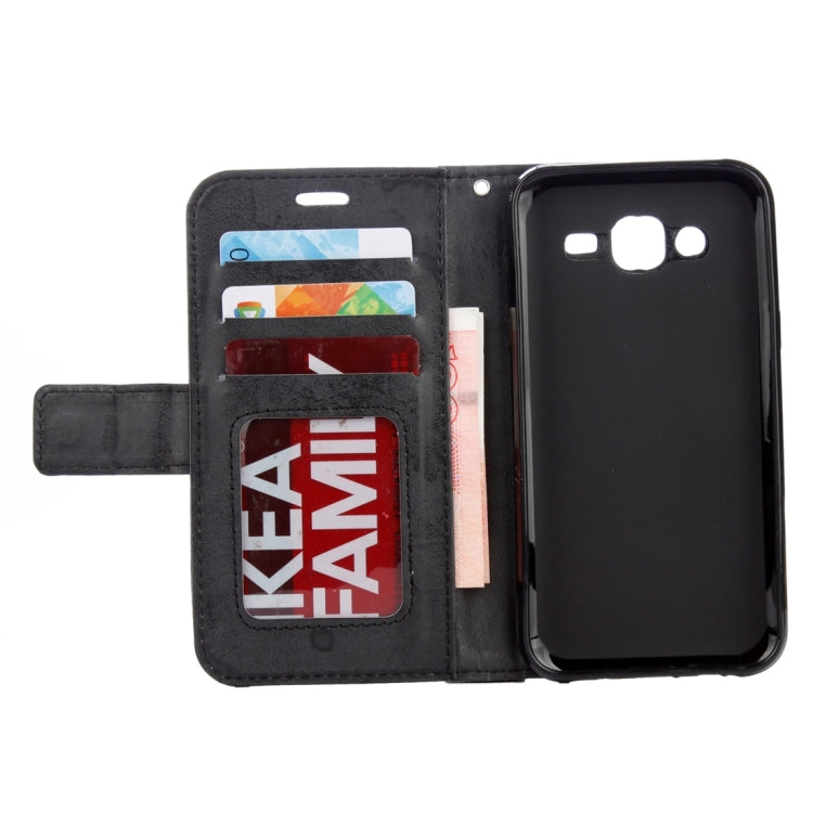 For Galaxy J3 (2016) / J310 Mandragora Pattern Diamond Encrusted Horizontal Flip Leather Case with Card Slot & Holder & Wallet & Lanyard