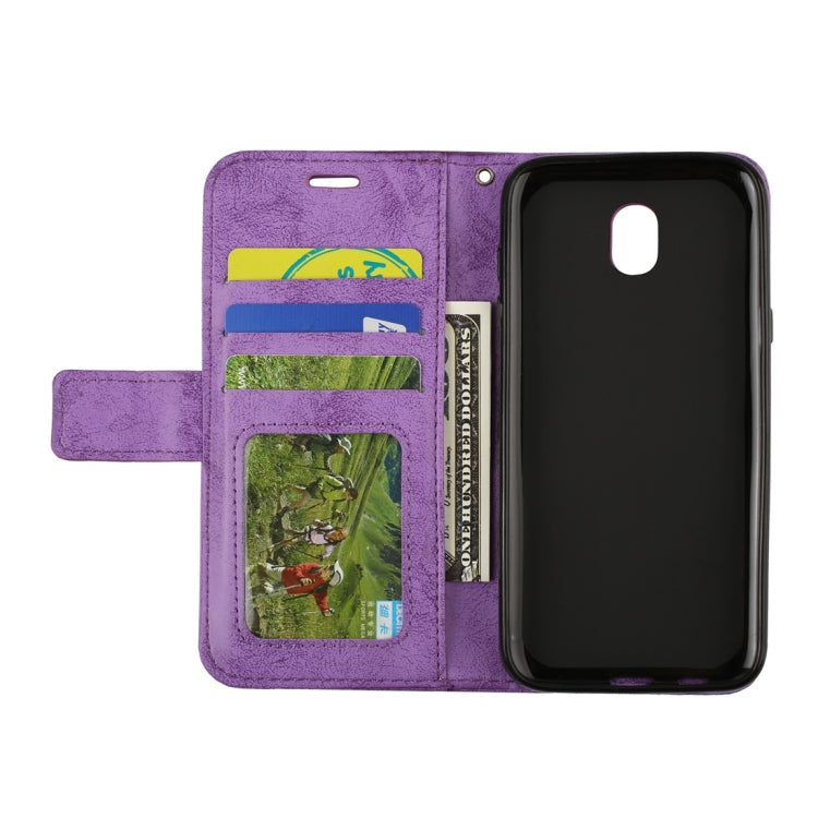 For Galaxy J5 (2017) (EU Version) Mandragora Pattern Diamond Encrusted Horizontal Flip Leather Case with Card Slot & Holder & Wallet & Lanyard