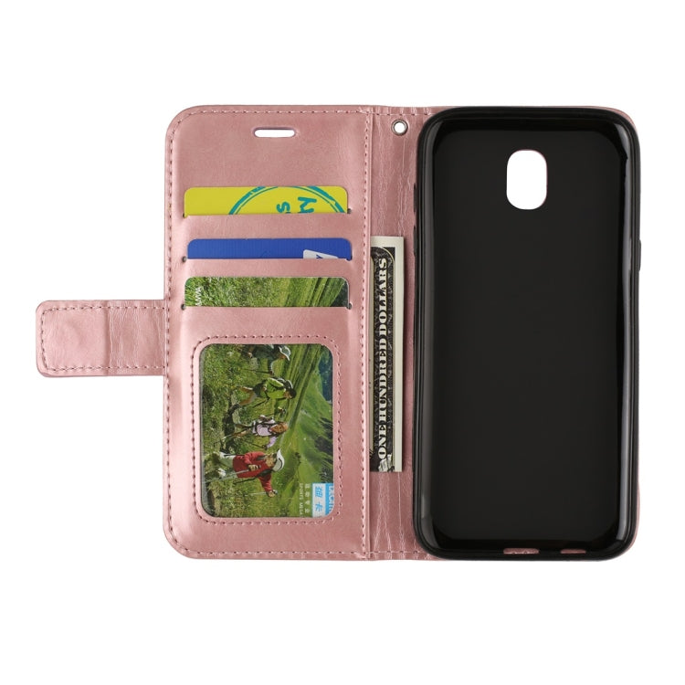 For Galaxy J5 (2017) (EU Version) Mandragora Pattern Diamond Encrusted Horizontal Flip Leather Case with Card Slot & Holder & Wallet & Lanyard