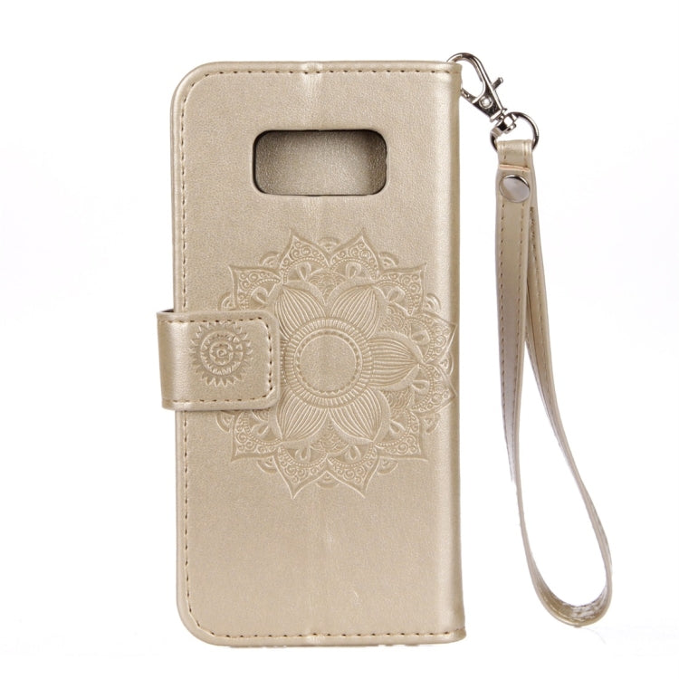 For Galaxy S8 Mandragora Pattern Diamond Encrusted Horizontal Flip Leather Case with Card Slot & Holder & Wallet & Lanyard