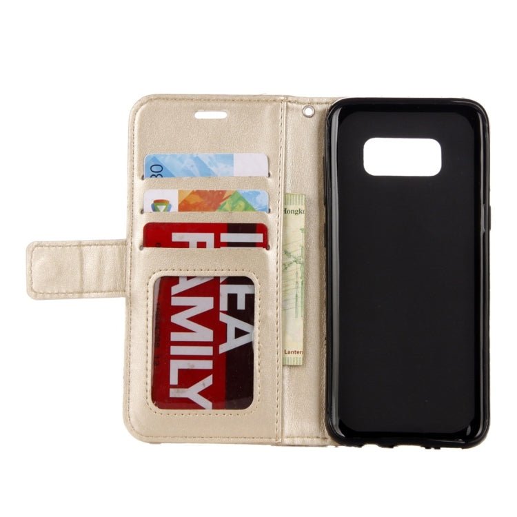 For Galaxy S8 Mandragora Pattern Diamond Encrusted Horizontal Flip Leather Case with Card Slot & Holder & Wallet & Lanyard