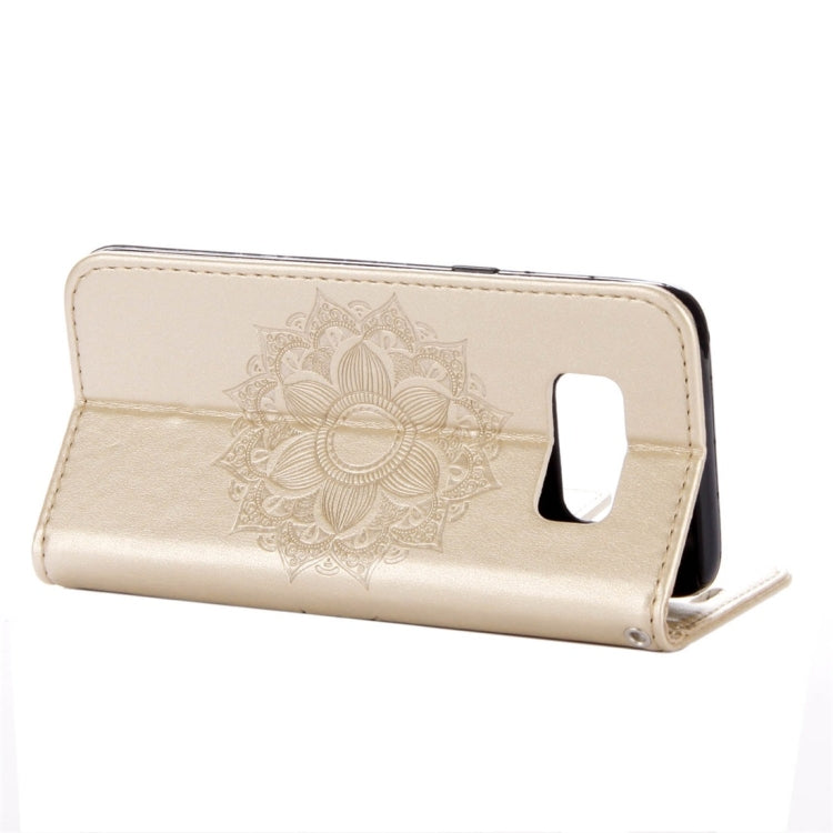 For Galaxy S8 Mandragora Pattern Diamond Encrusted Horizontal Flip Leather Case with Card Slot & Holder & Wallet & Lanyard