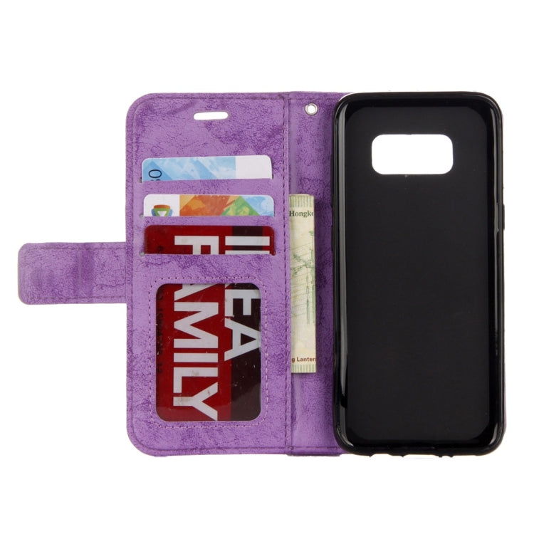 For Galaxy S8 Mandragora Pattern Diamond Encrusted Horizontal Flip Leather Case with Card Slot & Holder & Wallet & Lanyard