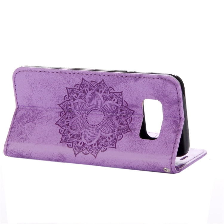 For Galaxy S8 Mandragora Pattern Diamond Encrusted Horizontal Flip Leather Case with Card Slot & Holder & Wallet & Lanyard