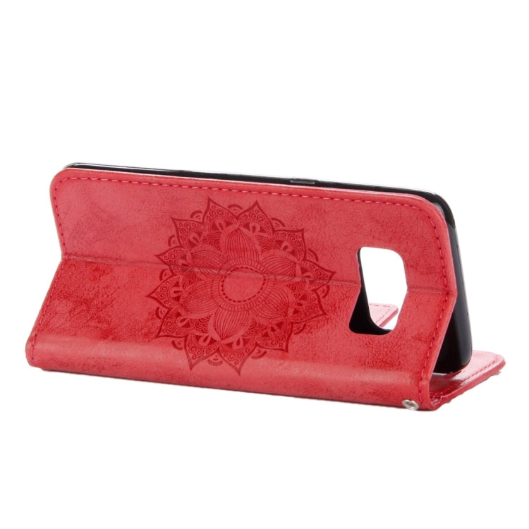 For Galaxy S8 Mandragora Pattern Diamond Encrusted Horizontal Flip Leather Case with Card Slot & Holder & Wallet & Lanyard