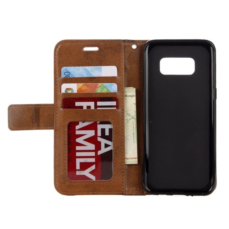 For Galaxy S8 Mandragora Pattern Diamond Encrusted Horizontal Flip Leather Case with Card Slot & Holder & Wallet & Lanyard