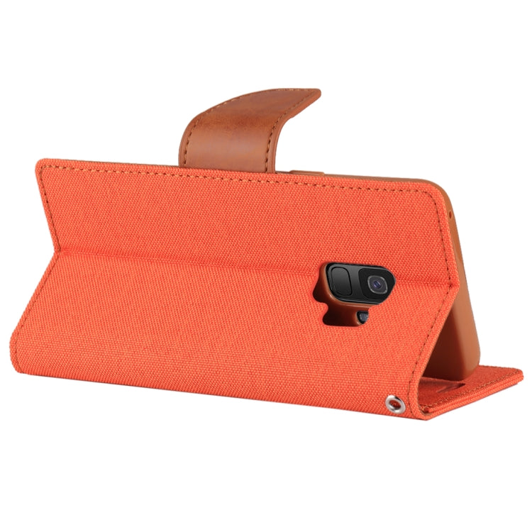GOOSPERY CANVAS DIARY for Galaxy S9 Canvas Texture Horizontal Flip Leather Case with Holder & Card Slots & Wallet