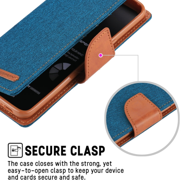 GOOSPERY CANVAS DIARY for Galaxy S9 Canvas Texture Horizontal Flip Leather Case with Holder & Card Slots & Wallet